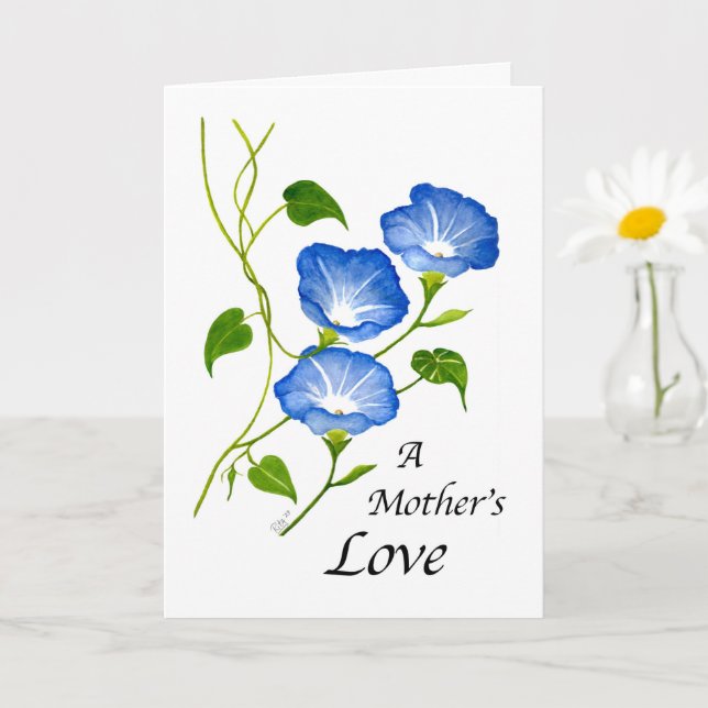 Une charmante carte de fête des mères florale (Petite plante)