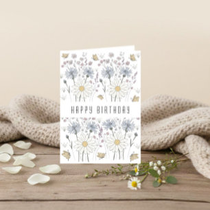 Une charmante carte de vœux d'anniversaire 