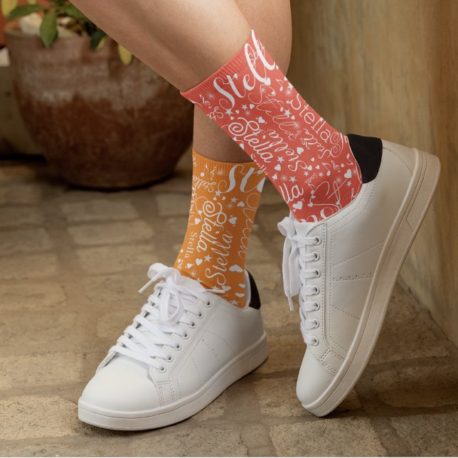 Une chaussette dans chaque couleur Coeur Étoiles e (Créateur téléchargé)