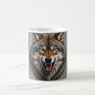 Une conception agressive de Mug loup