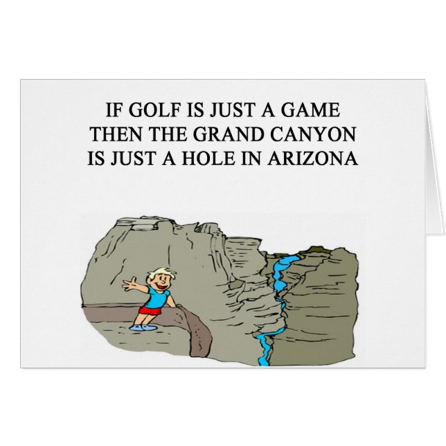 une conception drôle de golf (Devant horizontal)