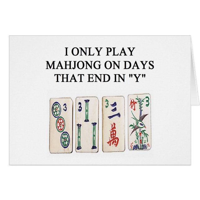 une conception drôle de mahjong (Devant horizontal)