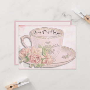 Une coupe de thé pour la fête des mères rose rien 