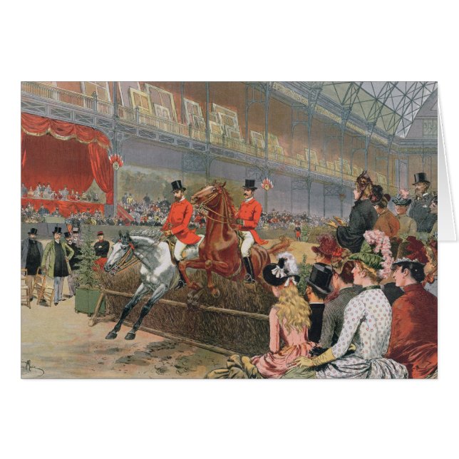Une course de cheval, 1886 (Devant horizontal)