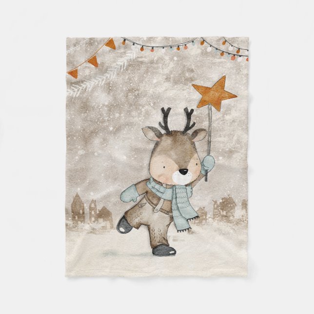 Une couverture de Noël est à la recherche d'un béb (Devant)