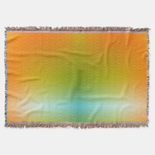 Une couverture tissée avec un design dégradé