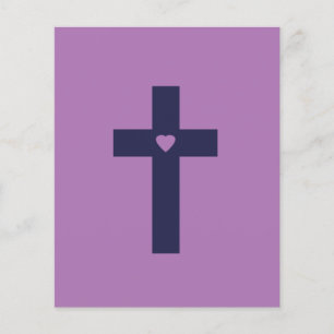 Une croix avec un cœur d'amour sacré