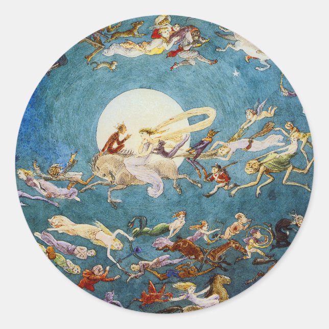 Une danse autour des autocollants de lune (Devant)