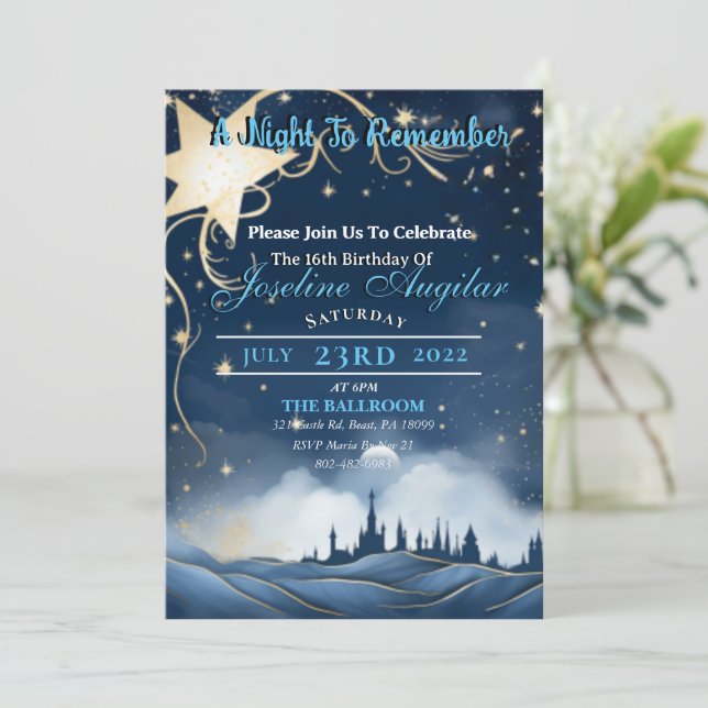 Une douce nuit étoilée 16 Invitation (Debout devant)