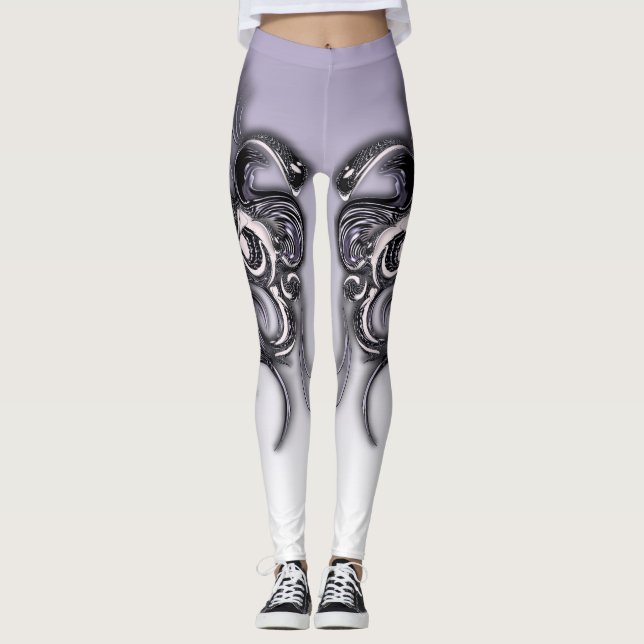 "Une élégance réfléchissante", Leggings de la femm (Devant)