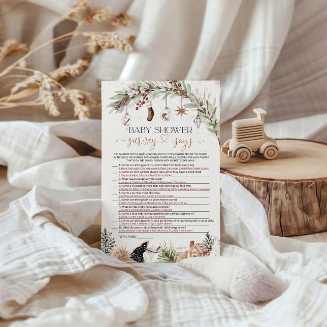 Une Enquête Sur Le Baby shower Cosy Dit Carte De J (Créateur téléchargé)