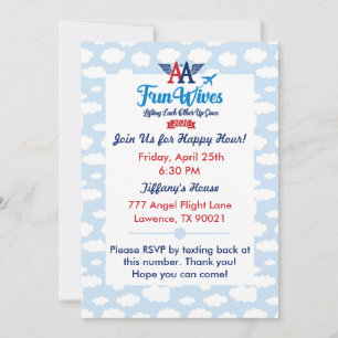 Une Epouse Amusante Invitation évite les nuages