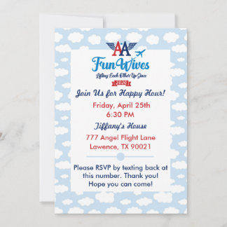 Une Epouse Amusante Invitation évite les nuages