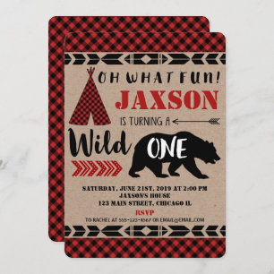 Une ?ère première invitation sauvage papier