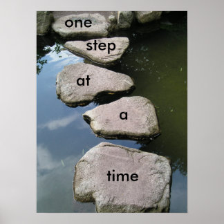 Une étape à la fois Affiche motivationnelle