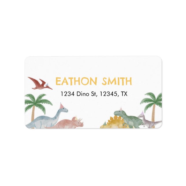 Une étiquette d'adresse de retour d'anniversaire d (Devant)