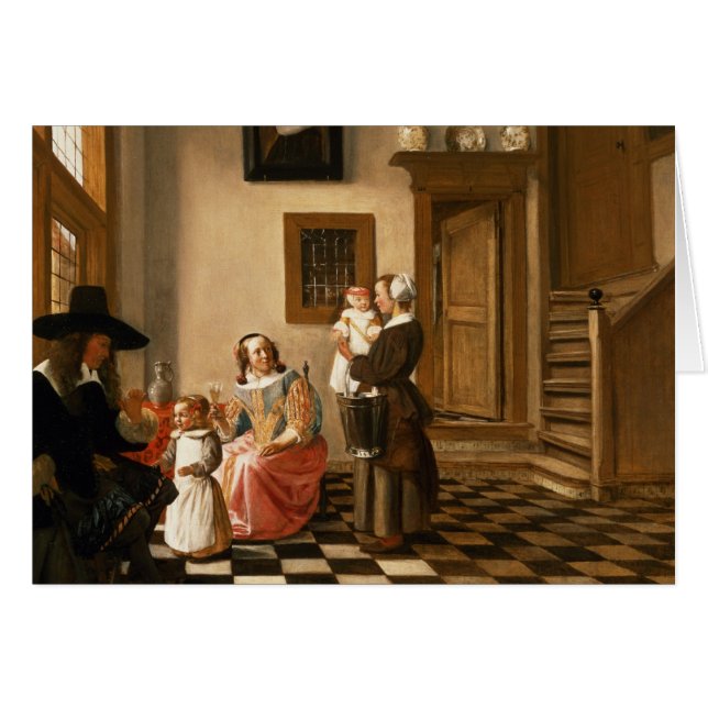 Une famille dans un intérieur (Devant horizontal)