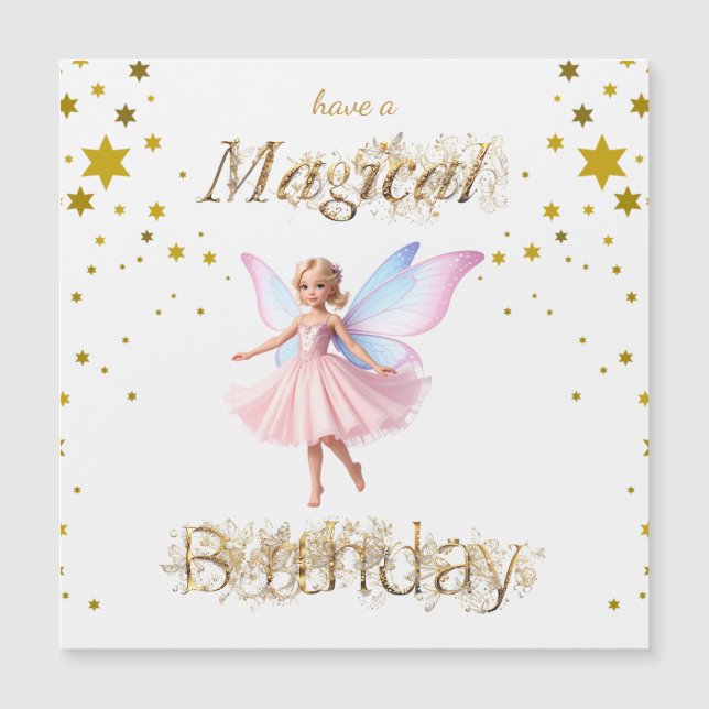 Une fée magique Anniversaire magique (Devant)