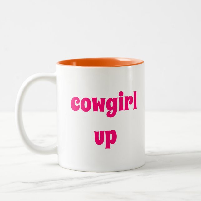 Une Femme À Deux Tons De Mug De Café (Gauche)