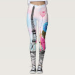 Une Femme À Paris Leggings Tour Eiffel<br><div class="desc">Leggings avec Jolie Femme avec Balloon de Coeur Rose - I Love Paris - Tour Eiffle - Dessin romantique - Choisissez / Ajoutez votre texte / Police / Couleur unique - Faites votre cadeau spécial - Redimensionnez, déplacez ou ajoutez des éléments - Image / texte avec outil de personnalisation !...</div>