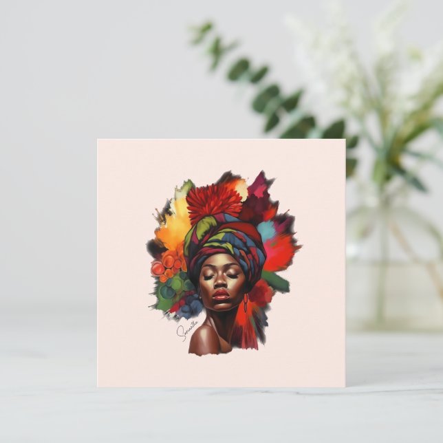 Une femme afro-américaine capable (Debout devant)