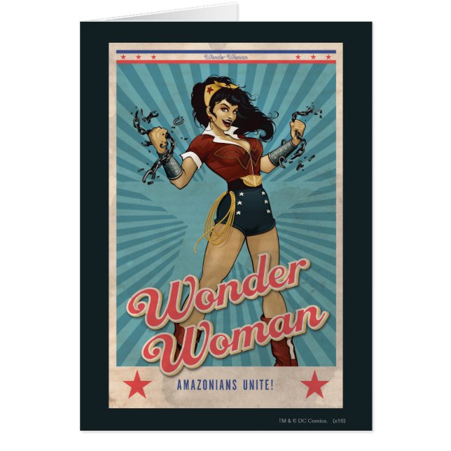 Une femme amazonienne unit le Poster vintage (Devant)