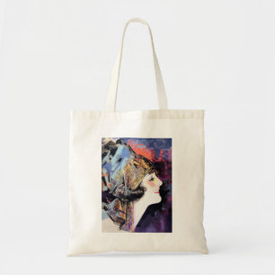 Une femme Art déco dans le Sac fourre-tout des éch