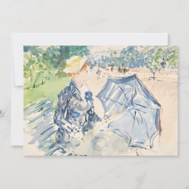 Une femme assise sur un banc | Berthe Morisot (Devant)