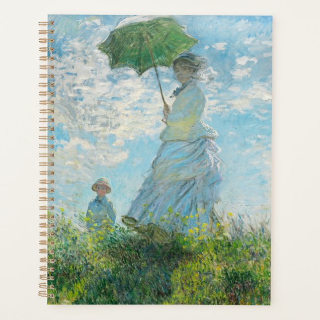 Une femme avec un parasol Claude Monet (Devant)