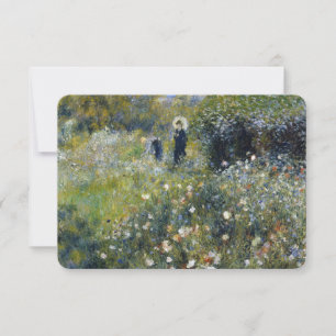 Une femme avec un parasol dans un jardin par Augus