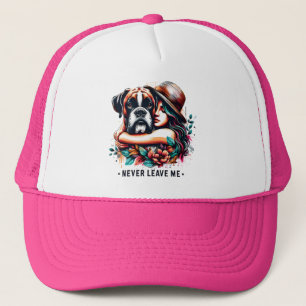 Une femme embrasse Bulldog en Casquette