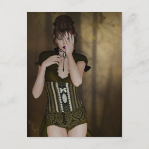 Une Femme En Attente : Carte d'art gothique Portra