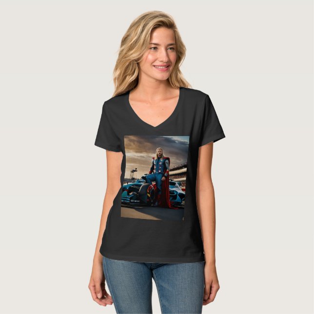 Une femme et un T-shirt (Devant entier)
