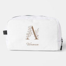 Une femme – Pochette de maquillage à monogramme fl