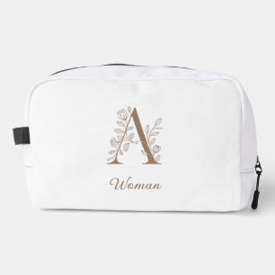 Une femme – Pochette de maquillage à monogramme fl