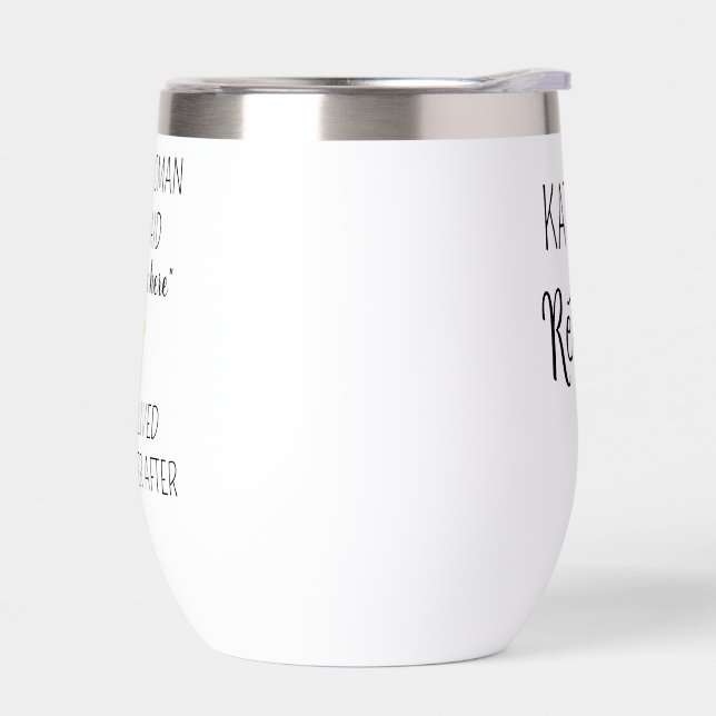 Une Femme Sage A Un Jour Dit Mug, Personnalisé Ret (Gauche)