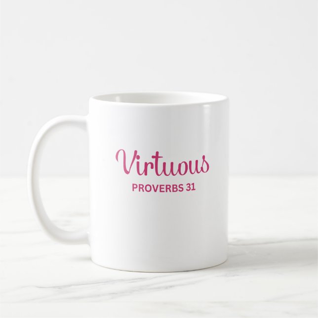 Une Femme Verbe Rose Verbe 31 Café Mug (Gauche)