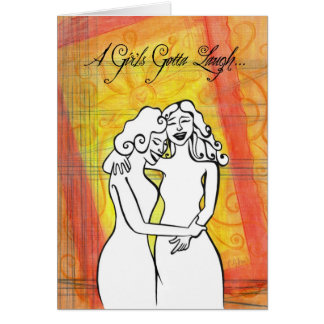 Une fille a obtenu de rire