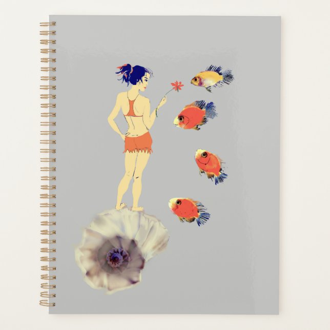 Une fille avec une fleur (Devant)
