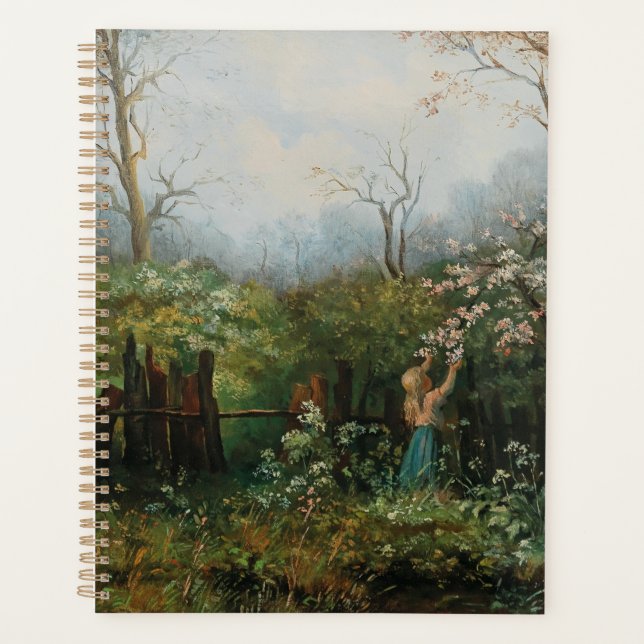 Une fille dans le jardin - Olga Wisinger-Florian (Devant)