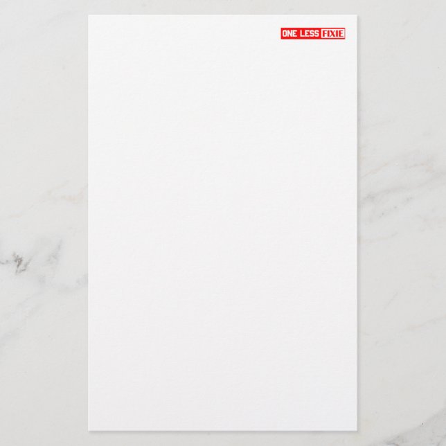 Une Fixie de moins (Devant)