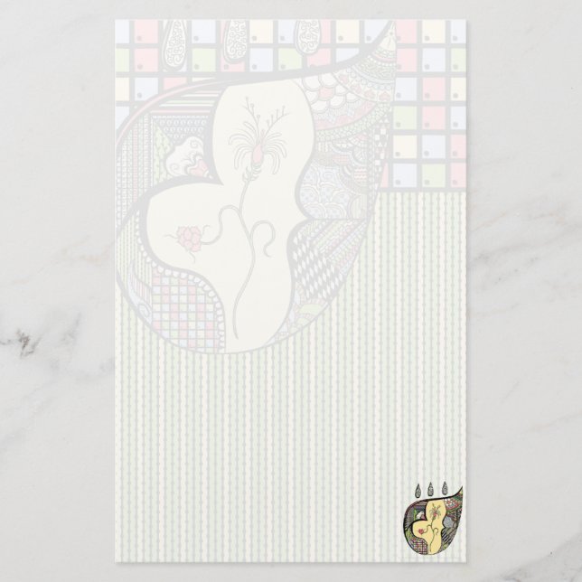 Une Fleur Dans La Papeterie (Devant)