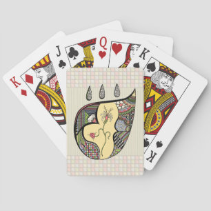 Une Fleur Dans Les Cartes De Jeu Classiques