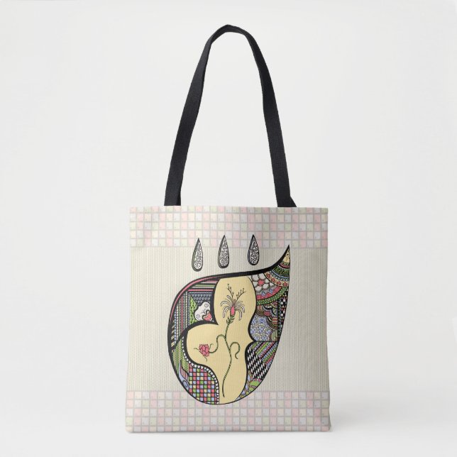 Une Fleur Dans Un Sac Tout-Sur-Imprimé (Devant)