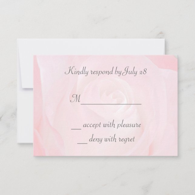 Une Fleur Pour Mes Cartes RSVP Amoureuses (Devant)