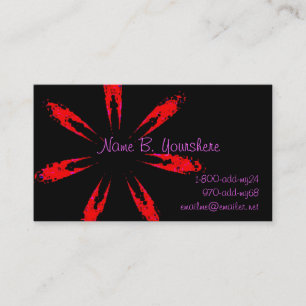 Une fleur pour vous carte de visite
