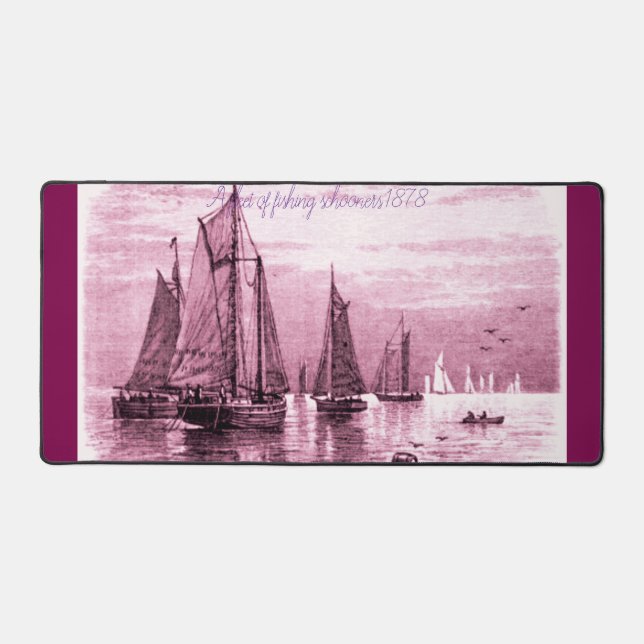 "Une flotte de goélettes de pêche 1878" (Recto)
