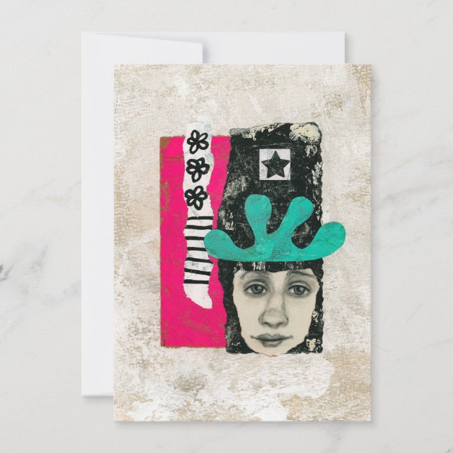 Une Fois Et Toujours Une Carte De Voeux Lunatique  (Devant)