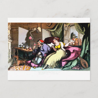 Une fois que le vieux fou a bu sa carte postale de