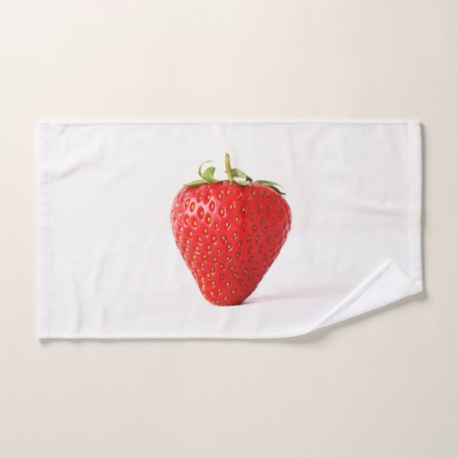 Une fraise rouge btcnm (Serviette à main)
